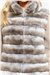 THE MOSCOW REX FUR PANEL JACKET - BEIGE