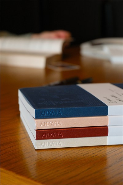 Ankara Defter - Metalik Krem