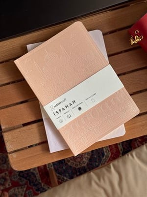İsfahan Defter - Metalik Şeftali Tüyü