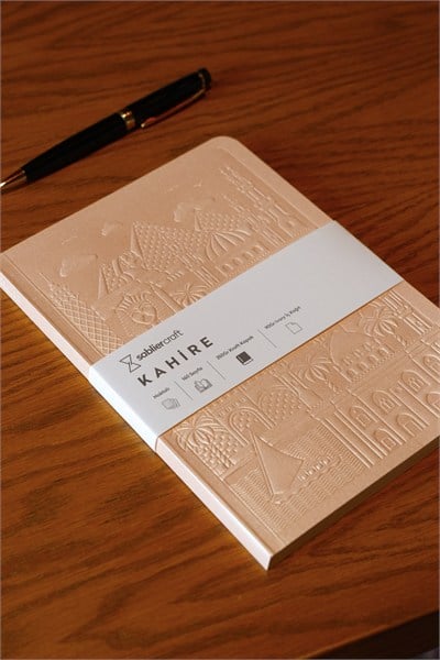 Kahire Defter - Metalik Şeftali Tüyü