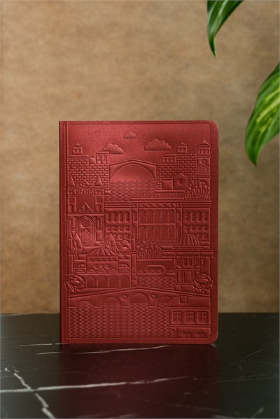 Saraybosna Defter - Metalik Bordo