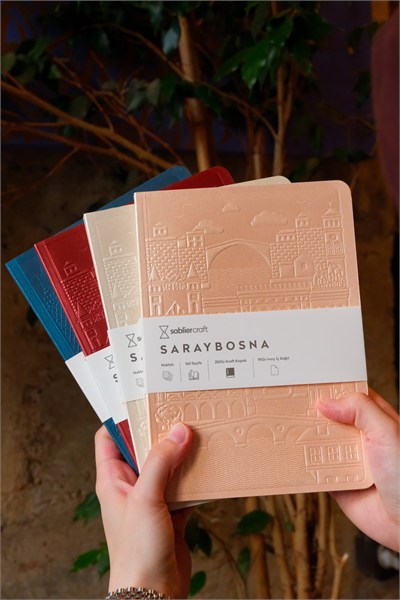 Saraybosna Defter - Metalik Şeftali Tüyü