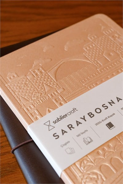 Saraybosna Defter - Metalik Şeftali Tüyü