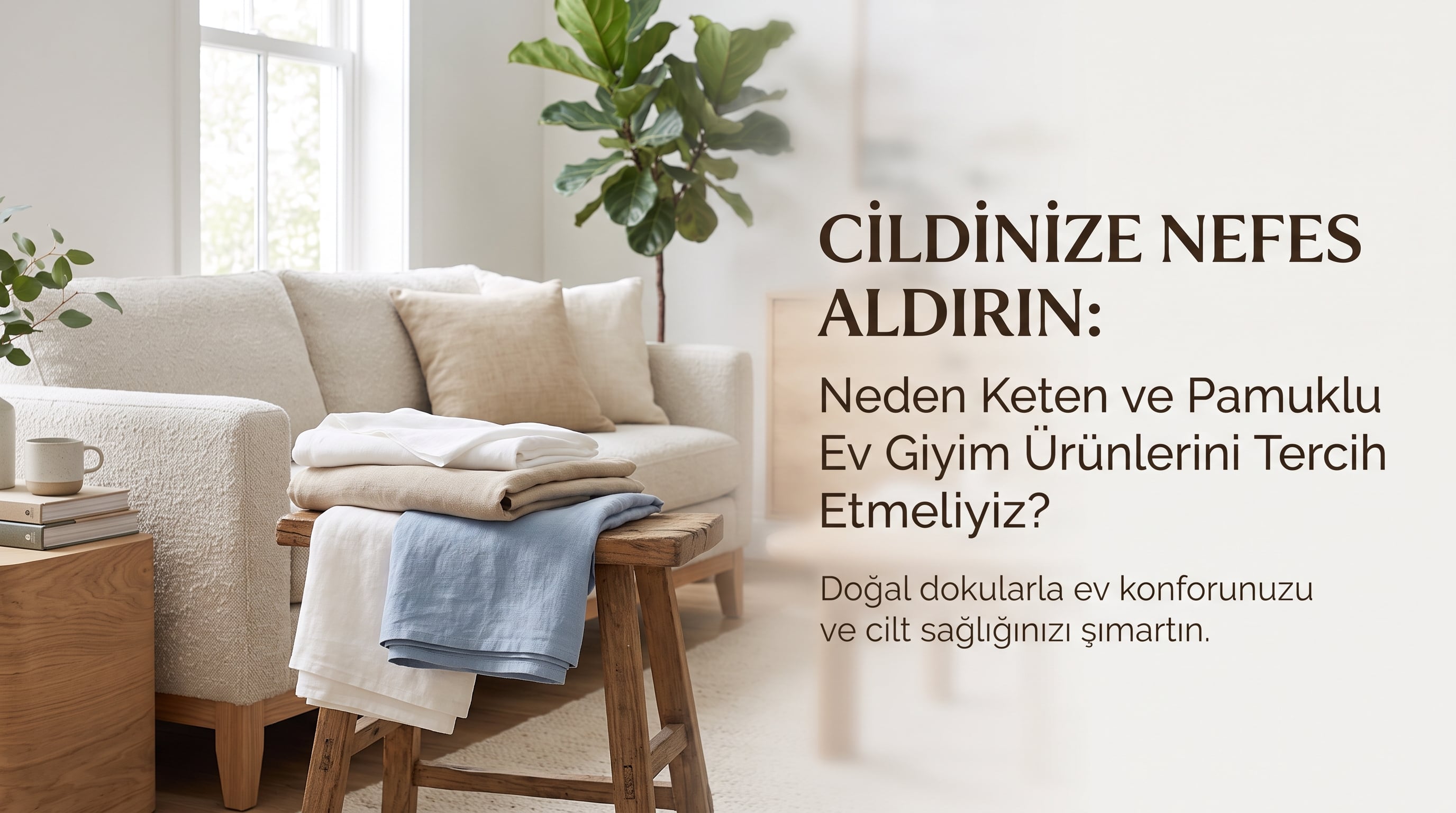 Cildinize Nefes Aldırın: Neden Keten ve Pamuklu Ev Giyim Ürünlerini Tercih Etmeliyiz?