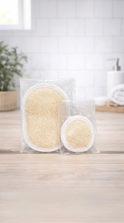 Banyo Kesesi + Yüz Kesesi Seti – Doğal Arındırma