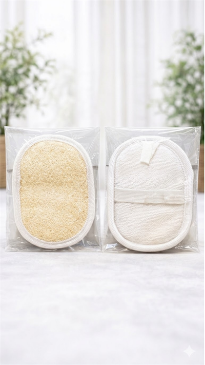 Doğal Banyo Kesesi 3'lü Set – Derinlemesine Arındırma & Pürüzsüz Cilt