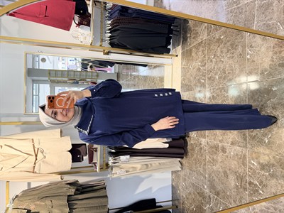 14448 Puane Yaka Taşlı 2'li Takım