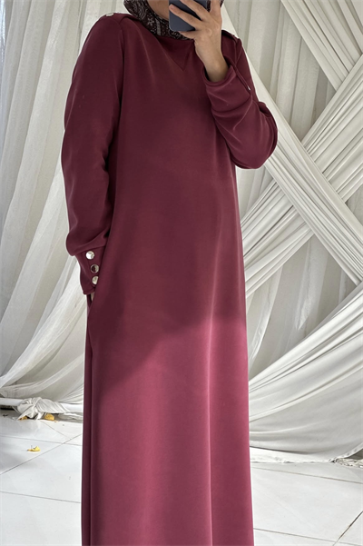 2801 Oysho Elbise | Bordo