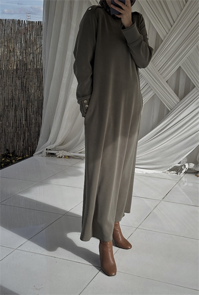 2801 Oysho Elbise | Haki