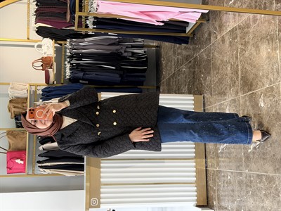 2877 Kapitone Kap | Siyah