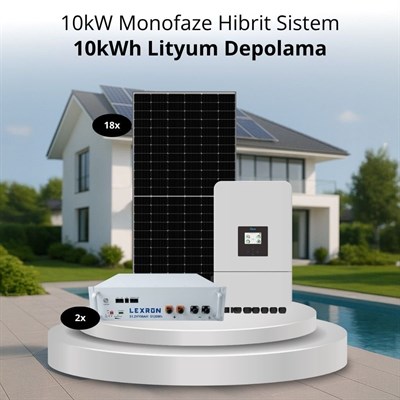 10KW MONOFAZE HİBRİT SİSTEM 1
