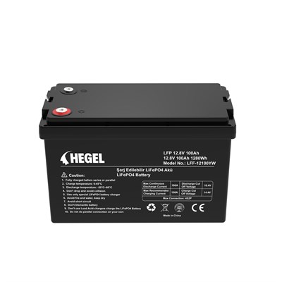 HEGEL LİFEPO4 LİTYUM AKÜ 12.8V 100AH