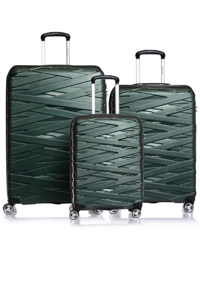 04pc1401-set Haki Unısex 3 Lü Set Bavul