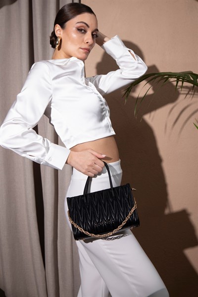 KADIN EL ÇANTASI SİYAH SLY179