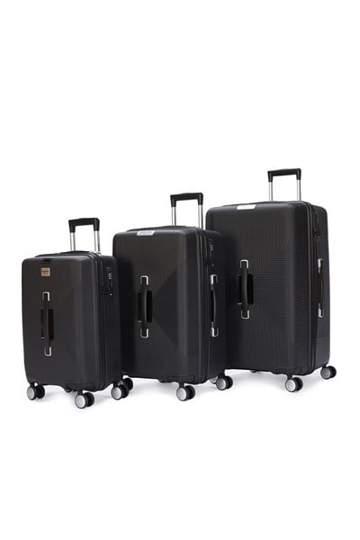 UNİSEX BÜYÜK, ORTA ve KABİN BOY 3'LÜ VALİZ SET 04PC7080