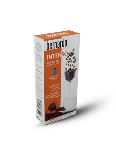 Bernardo Intenso 10'lu Kapsül Kahve – Nespresso® Uyumlu Yoğun ve Güçlü Espresso