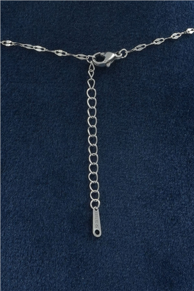 Premium Uçlu Kolye Silver