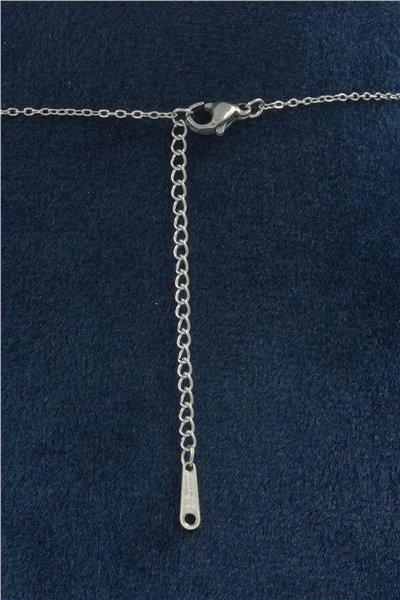 Premium Uçlu Kolye Silver