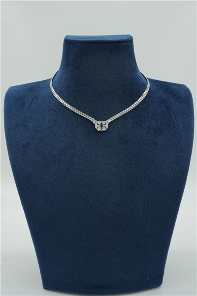 Premium Uçlu Kolye Silver