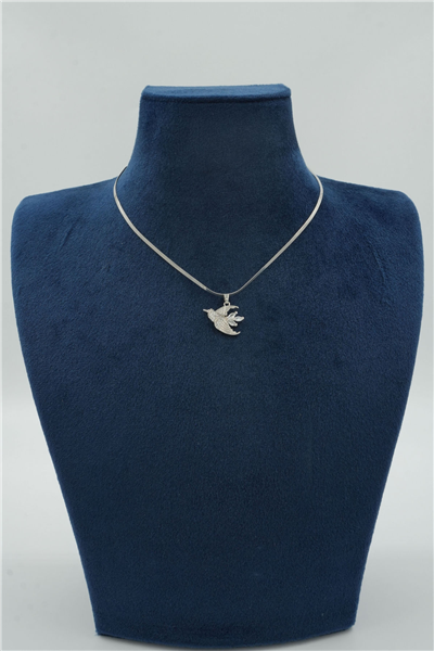 Premium Uçlu Kolye Silver