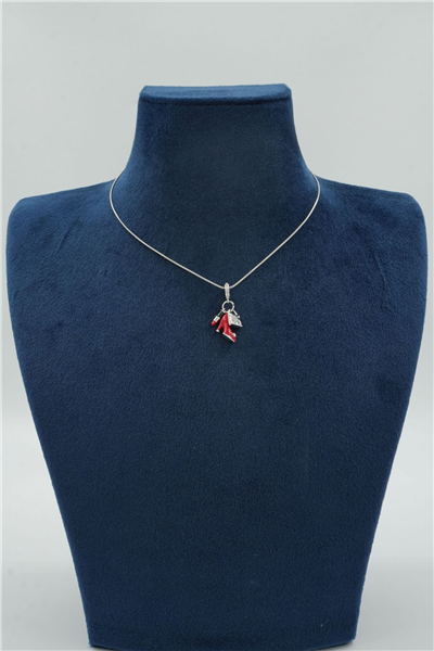 Premium Uçlu Kolye Silver