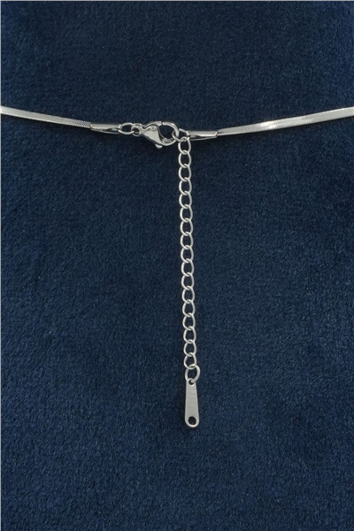 Premium Uçlu Kolye Silver