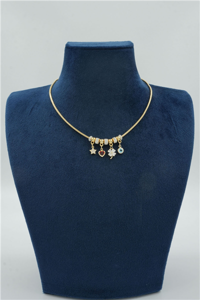 Premium Uçlu Kolye Gold