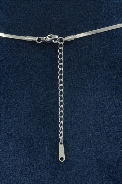 Premium Uçlu Kolye Silver