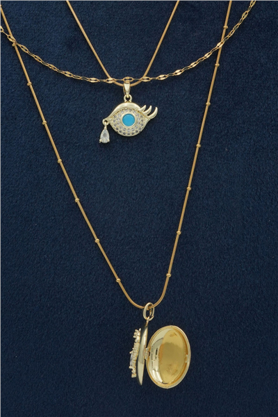 Premium Çoklu Kolye Gold