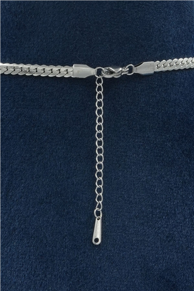 Premium Uçlu Kolye Silver