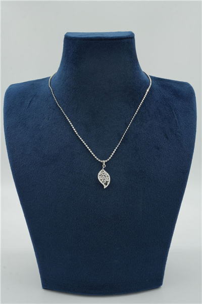 Premium Uçlu Kolye Silver