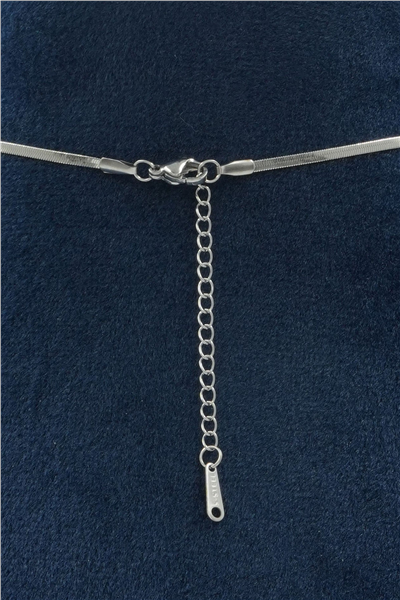 Premium Uçlu Kolye Silver