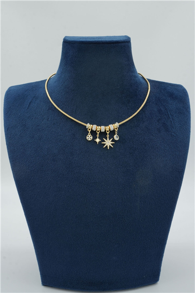 Premium Uçlu Kolye Gold
