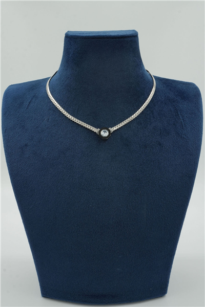 Premium Uçlu Kolye Silver