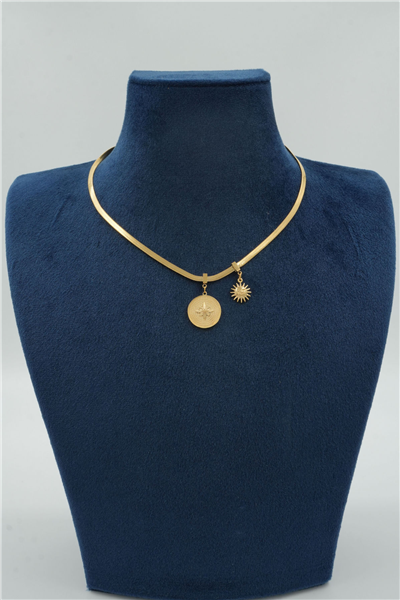 Premium Uçlu Kolye Gold