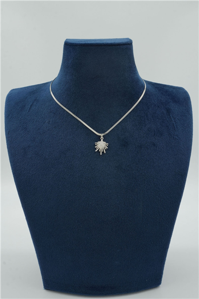 Premium Uçlu Kolye Silver