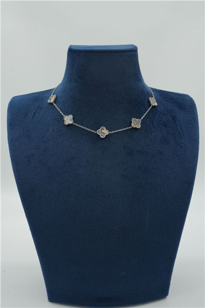 Premium Uçlu Kolye Silver