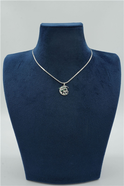 Premium Uçlu Kolye Silver