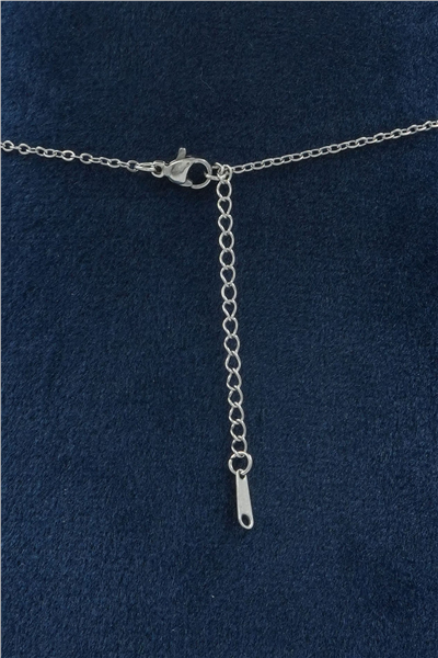 Premium Uçlu Kolye Silver