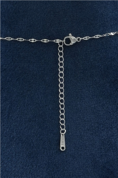 Premium Uçlu Kolye Silver