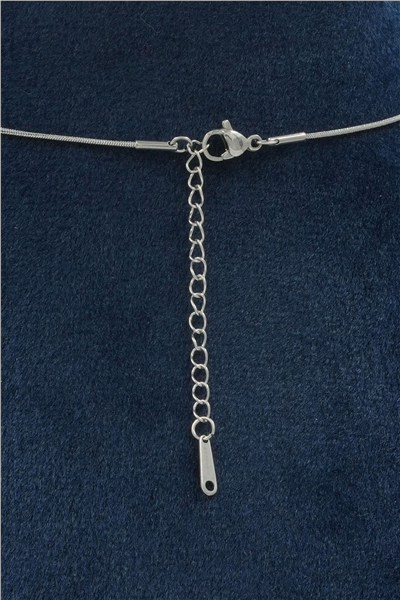 Premium Uçlu Kolye Silver