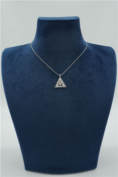 Premium Uçlu Kolye Silver