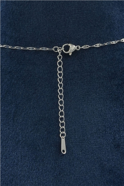 Premium Uçlu Kolye Silver
