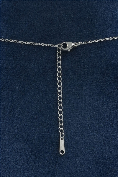 Premium Uçlu Kolye Silver