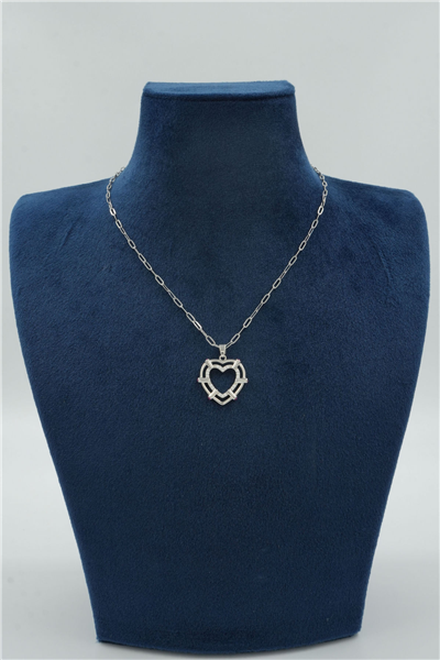 Premium Uçlu Kolye Silver