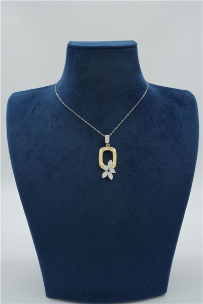 Premium Uçlu Kolye Silver
