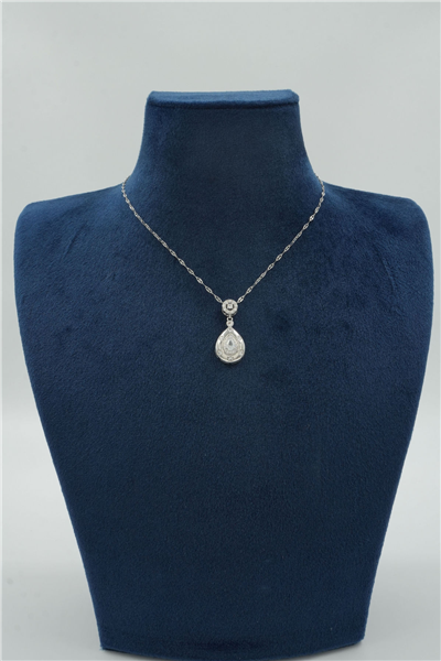Premium Uçlu Kolye Silver