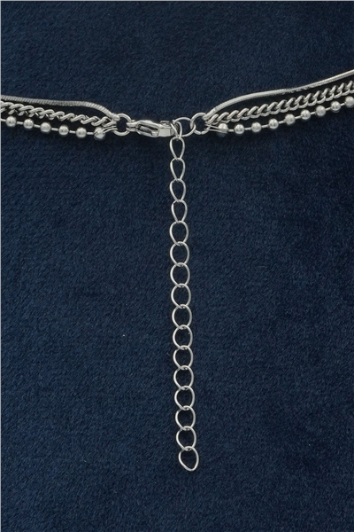 Premium Çoklu Kolye Silver