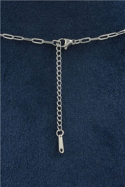 Premium Uçlu Kolye Silver