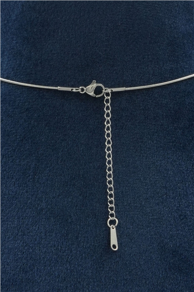 Premium Uçlu Kolye Silver